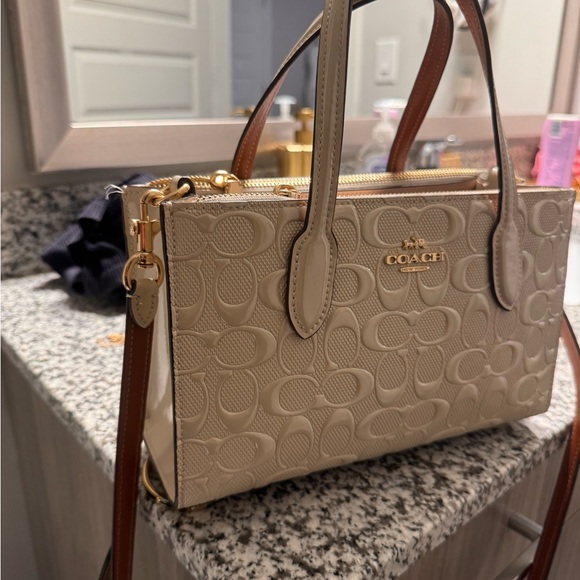 Coach nina small tote bag in signature leather - Picture 4 of 4